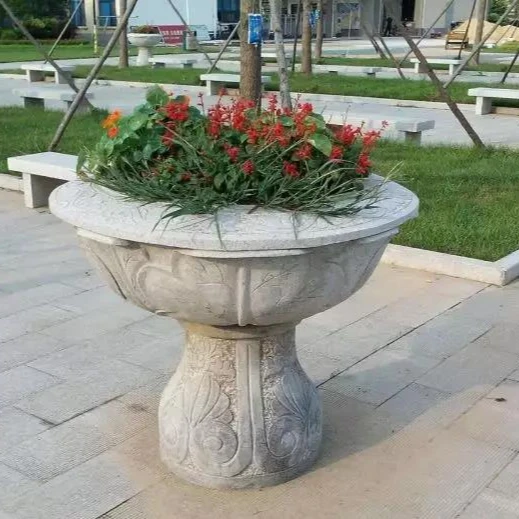 granite stone flower bowl (2)