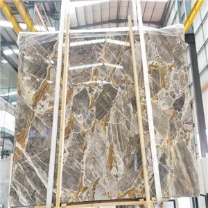 Poli Golden Leaf Marble Slab