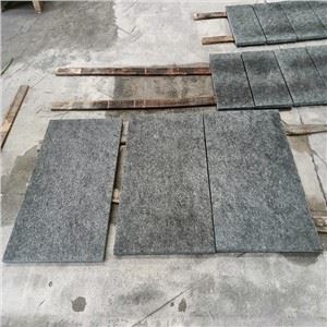 Angola Nwa Granite mozayik ak Flamed plis bwose