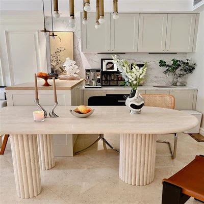 Travertin Gastronomie Table